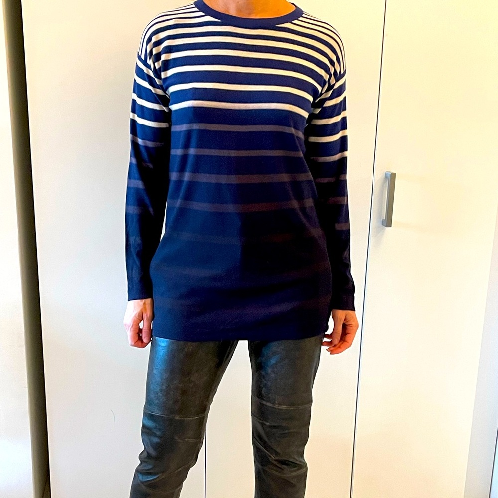 Hugo Boss cashmere sweater. Stripes.
